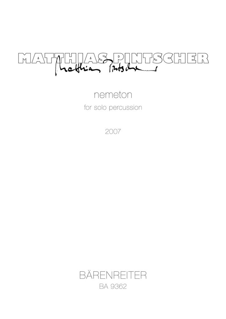 nemeton for solo percussion